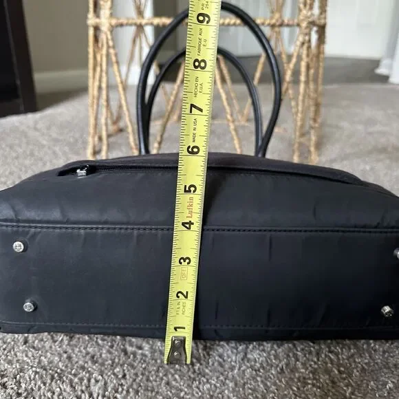 Hedgren Stella Laptop Tote Bag Diamond Quilted Carry On Purse In Black - Picture 10 of 12